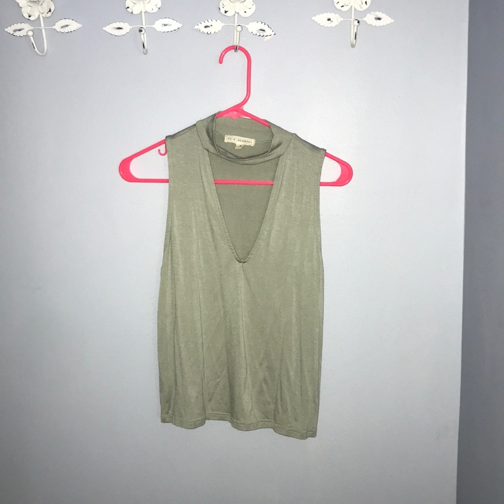 Green LA Hearts Top